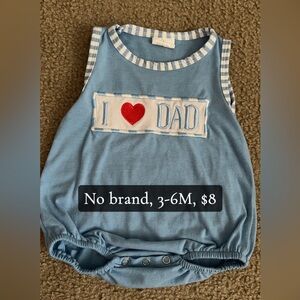 I Love Dad Kids One Piece